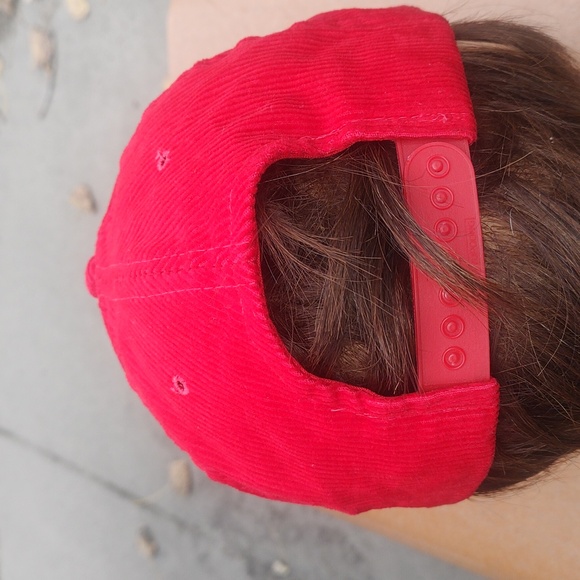 Vintage UNISYS Embroidered Corduroy Snapback Cotton Cap Hat w/Rope - Picture 5 of 9